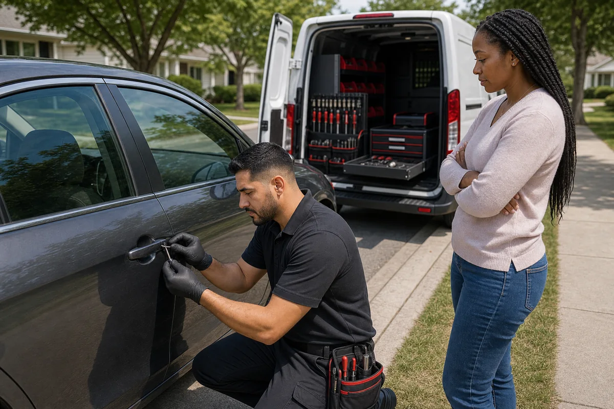 Authorized car lockout service for a Landover vehicle owner